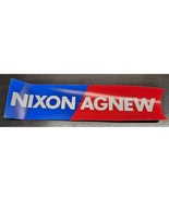 Richard Nixon &amp; Spiro Agnew Political 1968 Presidential Election Bumper ... - £4.94 GBP