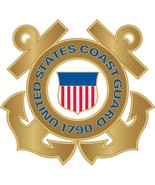 U.S. Coast Guard Medallion 7 1/4&quot; - £23.59 GBP