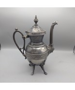 1866c. Simpson Hall Miller Co. Quadruple Plate Coffee Pot Dragon Spout - $922.68 MXN
