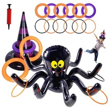 Halloween Ring Toss Game Inflatable Spiders WitchS Hat Toss Game For Kids Hallow - £16.23 GBP