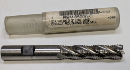 1/2&quot; Dia &amp; Shank M-42 Cobalt End Mill 4 Flute - 2&quot; LOC - 4&quot; OAL - REM-65... - $461.55 MXN