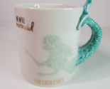 Mermaid Mug We Were Mermaid For Each Other Ceramic Cup Tail Handle Colle... - $16.78