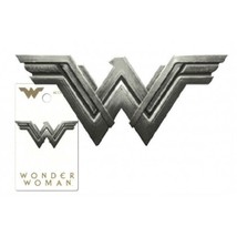 DC Comics Wonder Woman Movie Deluxe Grey Pewter Metal NEW WW Logo Lapel Pin NEW - £6.30 GBP