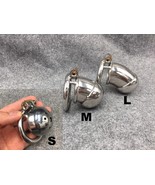 Stainless Steel 3 Lengths Optional Fully Enclosed Style Male Chastity Cage - $40.00+