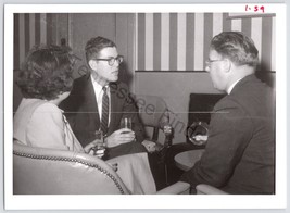 1959 Black And White Photo Of A Meeting At Middle Atlantic Industrial Editors - £11.15 GBP