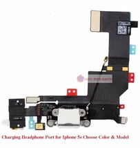 Charging Headphone Audio Jack Port flex replacement part for Iphone 5s 4&quot; New - £12.18 GBP