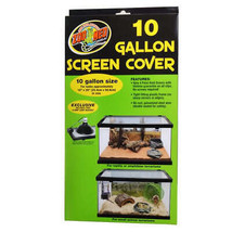 Zoo Med Black Screen Cover for 10 Gallon Terrariums with Clamp Lamp Bracket and - £23.42 GBP+