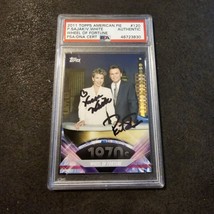 2011 Topps American Pie Wheel Of Fortune Pat Sajak Vanna White Signed Psa Dna - £111.71 GBP