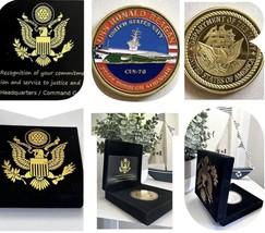 Us Navy - Uss Ronald Reagan - CVN-76 Challenge Coin Usn - £21.84 GBP