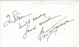 Bess Myerson Miss America 1945 Signed 3x5 Index Card B - £36.96 GBP