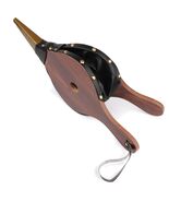 Classic Brown Wood Bellows for Fire Pits and Barbecues - Compact 15" Size