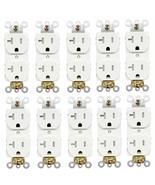 20A Duplex Receptacles Self-Grounding 125V - Tamper Resistant (Box of 10) - $583.15 MXN