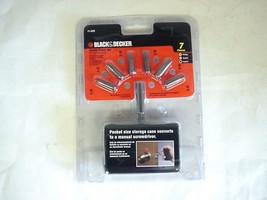 New Black &amp; Decker 7 Piece Handy Driver Bit Set - £5.53 GBP