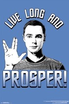 The Big Bang Theory ~ Sheldon Live Long &amp; Prosper 22x34 Tv Poster Jim Parsons - £6.95 GBP