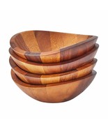 nambe Braid Salad Bowls | Set of 4 | Individual Vegetable Prep Bowls | S... - $132.99