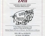 Southside Deli Menu S W 1st Avenue Ocala Florida 1992 - $17.82