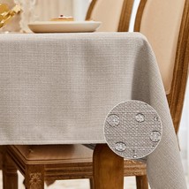  Rectangle Tablecloth Washable Wrinkle Resistant and Water Proof T - £54.57 GBP