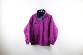 Deadstock Vtg 90s Columbia Womens Medium Spell Out Fleece Lined Winter Jacket - £66.88 GBP