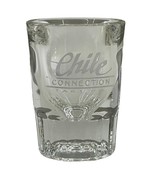 Vintage Chile Connection Glass Shot Thick Clear Glass Taos New Mexico Et... - €4,50 EUR