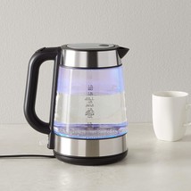 Electric Glass and Steel Hot Tea Water Kettle, 1.7-Liter - £39.16 GBP