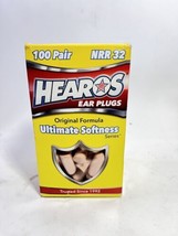 Hearos NRR 32 Foam Ear Plugs Original Formula Ultimate Softness Series 100 Pair - £17.52 GBP