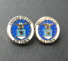 USAF Air Force Small Collar Lapel or Tie Pin Badge 1/2 inch Set of 2 - £7.96 GBP