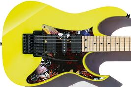  Pickguard Headstock Tremolo Skin Wrap Reskin for Guitars -Vivid Black W... - $27.99