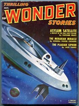 Thrilling Wondering Stories Pulp October 1951-Fletcher Pratt-Space Station cover - £55.42 GBP