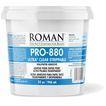 Strippable Wallpaper Adhesive - Clear &amp; Non-Toxic, 80 sq ft Coverage - $20.74
