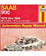 Saab 900 Haynes Automotive Repair Manual 1979-1988 All Models Vintage PB... - $54.69 CAD