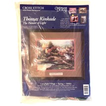 Cross Stitch Kit Thomas KinKade Vintage 1996 Lamplight Village Spring 50964 - $20.57
