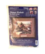 Cross Stitch Kit Thomas KinKade Vintage 1996 Lamplight Village Spring 50964 - £16.15 GBP