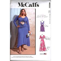 McCall&#39;s M8253 Misses 8 to 16 Learn To Sew Ruched Dress Uncut Sewing Pat... - £12.32 GBP