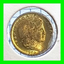 Peru 5 Centavos 1964 Head of Ceres Republica Peruana - Vintage World Coin - $14.84