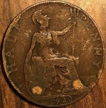 1923 Uk Great Britain Half Penny - £1.48 GBP