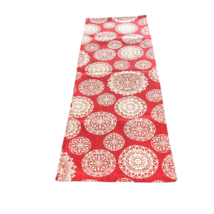 Table Runner Red White Medallions Circles Rectangle Fall Christmas 90x16 - £19.85 GBP