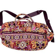 Vera Bradley Safari Sunset Weekender Bag 18 x 11.5 x 8 Magenta Orange EUC - $35.64