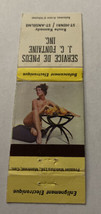 Matchbook Cover Matchcover Girly Girlie Pinup JC Fontaine Inc Canada - $1.90
