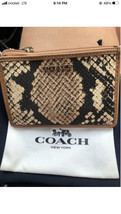 Coach Signature C Brown/Toupe Change Card Holder Logo VTG Y2K Slim Wallet - £15.09 GBP