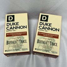 Duke Cannon Bourbon Soap 10 oz Lot of 2 Buffalo Trace Kentucky Oak Barrel Scent - £21.29 GBP