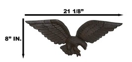 Cast Iron Patriotic American Bald Eagle With Open Wings Wall Decor Plaqu... - £35.37 GBP