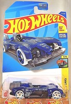 2022 Hot Wheels #213 Hw Art Cars 9/10 Electro Silhouette Blue w/White Wheels - £8.06 GBP