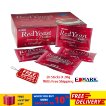 Edmark Red Yeast Coffee Improves Good Cholesterol Lowers Bad Cholesterol 20gX20s - £37.18 GBP