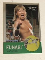 Funaki WWE Heritage Chrome Topps Trading Card 2007 #35 - £1.55 GBP