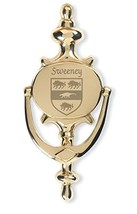 Sweeney Irish Coat of Arms Brass Door Knocker - £25.18 GBP