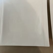 Lenox 2pc Tin Can Alley Square Dinner Plate White 10“x10.5" Elegant  NEW... - $65.06