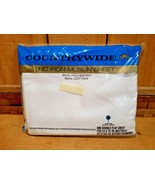 Vintage New Countrywide Muslin Full Double Flat Sheet White 50% Cotton 5... - $685.39 MXN