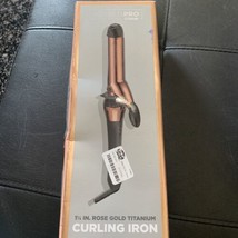 Conair InfinitiPro Curling Iron 1 1/4  Rose Gold Titanium Loose Curls He... - $19.99