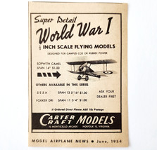 1974 Carter Craft WW1 Airplane Models Advertisement Aviation Kits DWQQ13 - $19.99