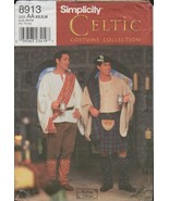 Simplicity 8913 Celtic Scottish Kilt, Shirt, Pants, Mens Costume Pattern... - £15.72 GBP